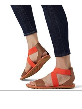 Sorel Ella II Sandals in Signal Red